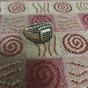 Gold and Black Men's Ring